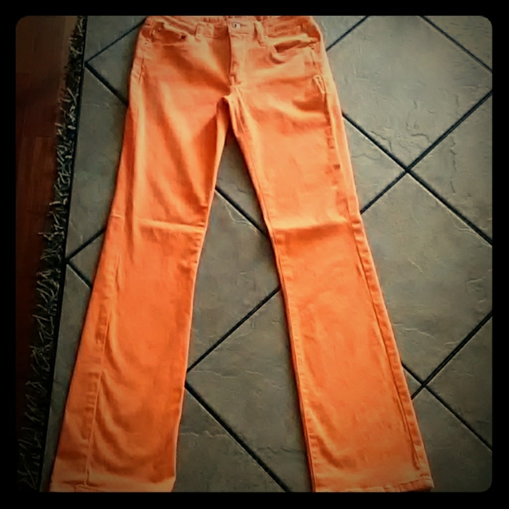 Women's Zana-Di Orange Jeans 7/8
